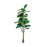 No centro, arvore artificial de ficus lyrata com 180cm em fundo branco